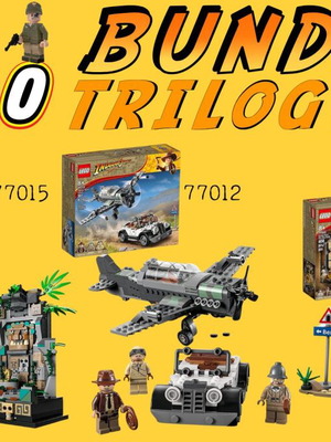 LEGO Indiana Jones Trilogy Bundle with Temple, Plane Chase, Lost Tomb