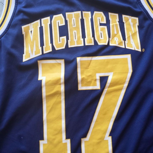 Michigan #17 Basketball Jersey American Freshman like new