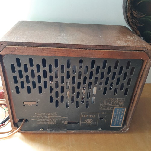 Orion 115A wooden vintage radio used, 1950s