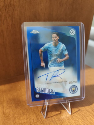 Topps Chrome Tijjani Reijnders AC Milan Auto Autograph Blue Refractor Numbered 13/150 like new