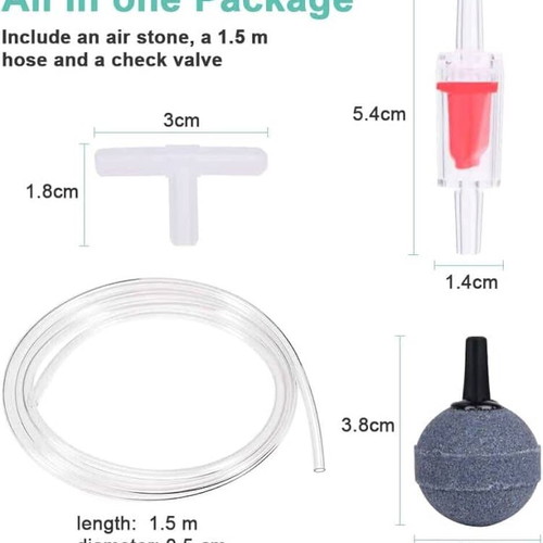 Flintronic Aquarium Aerator 3W Air Pump with Accessories