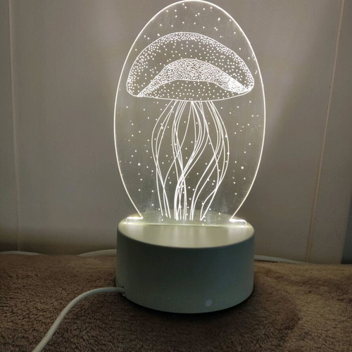 Table decorative lamp Medusa LED transparent used