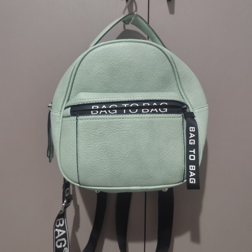 Τσάντα backpack μεταχειρισμένη, πράσινη και τιρκουάζ