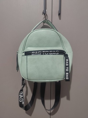 Τσάντα backpack μεταχειρισμένη, πράσινη και τιρκουάζ