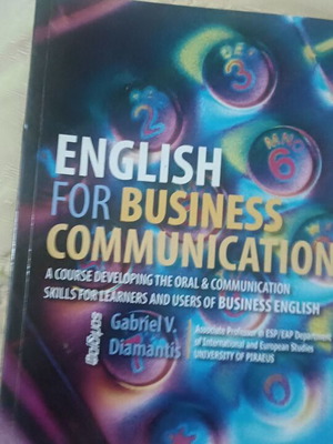 English For Business Communication Gabriel V Diamantis new book intact