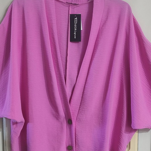 Kimono bolero pink one size oversized new