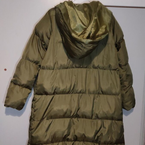 Jacket used in olive color, size M