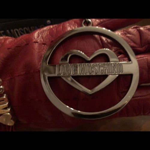 Love Moschino crossbody bag new genuine lamb leather soft