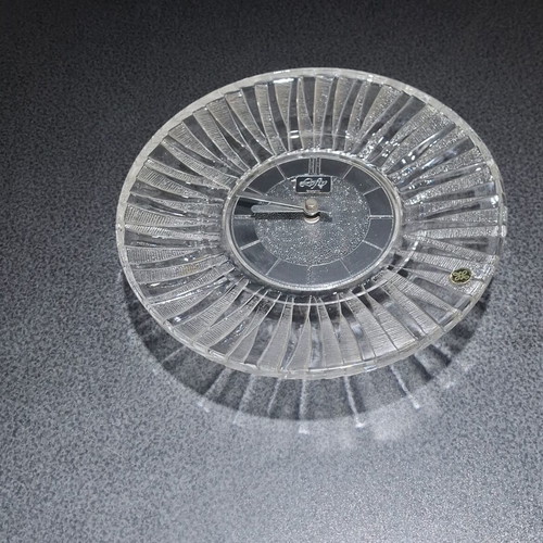 Hoya Lofty Crystal Clock vintage, like new, Japan 1970s-80s
