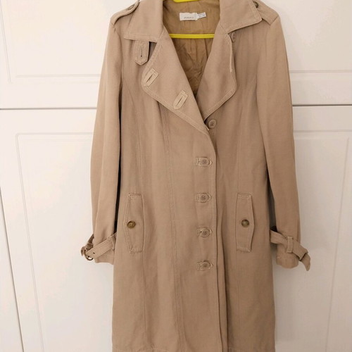 Denim Pinko trench coat like new, beige, size M