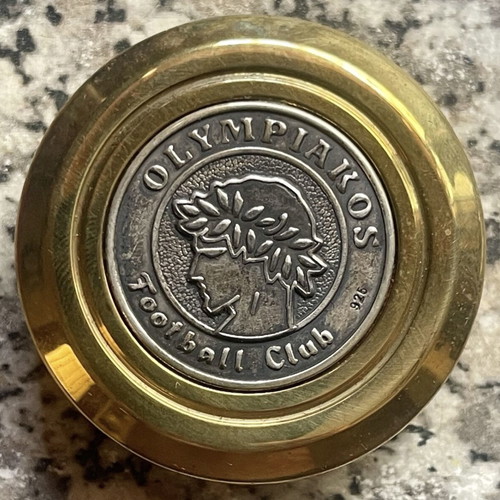 Olympiacos Vintage Souvenir Paperweight 1993 with Box