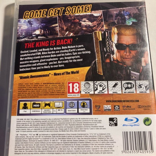 Duke Nukem Forever for PS3 used