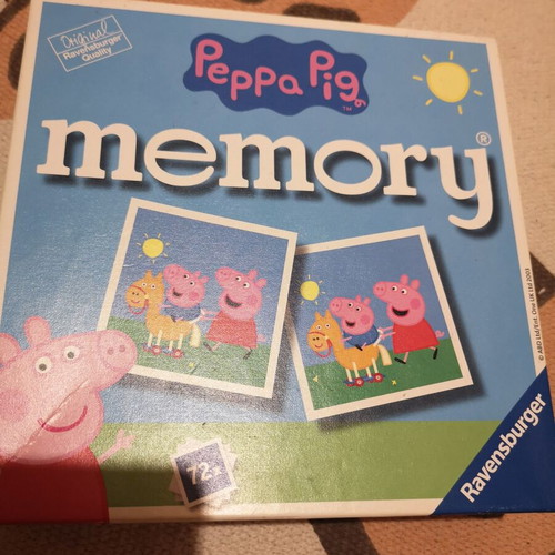 Peppa Pig Memory board game used, Ravensburger, 2+ players 4+ years