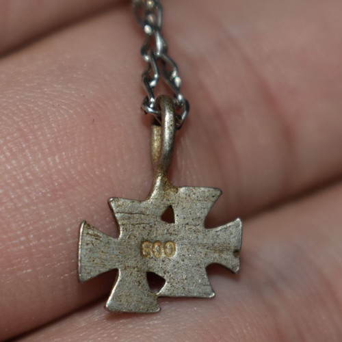 Silver double Iron Cross WW2 used, silver 800