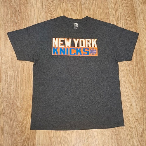 Majestic NBA New York Knicks Porzingis #6 T-Shirt used, men's XL grey