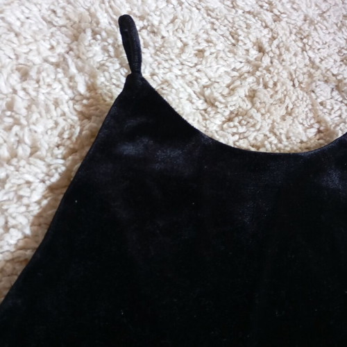 Velvet top Stradivarius medium black like new