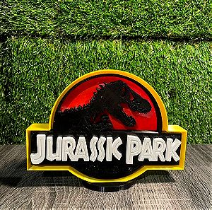 3D printed Jurrasic Park διακοσμητικό logo