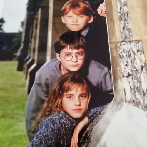 Harry Potter Warner Bros. collectible photos used, set of 4 from first two movies