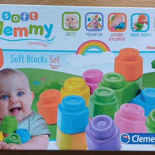 Soft Clemmy soft blocks like new, set of 12 pieces