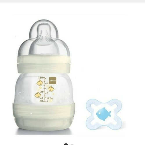 2  Βρεφικά μπιμπερόν  ένα NUK και ένα  MUM  anti colic.   Καινουρια σε σφραγισμένη  συσκευασία.  9 ε