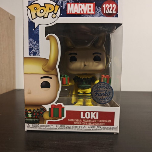 Funko Pop! Marvel Loki with Sweater Holiday #1322 like new