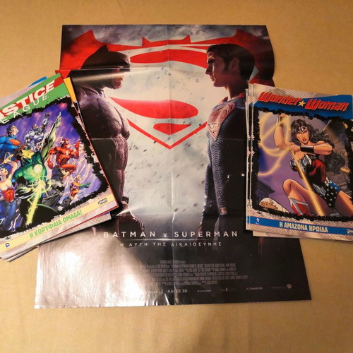 Various comics used with Spiderman, Batman, Superman, Tiramola and more
