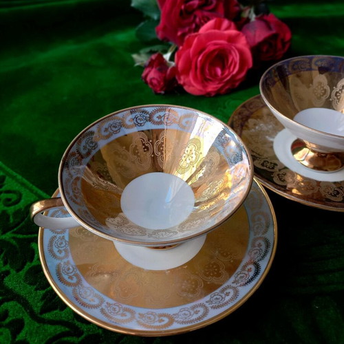 Tete-a-tete cups used porcelain Bavaria