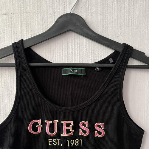Guess crop top black size M like new