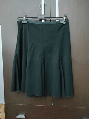 Black skirt used, knee-length