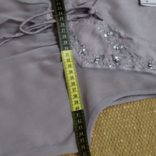 Vila Gray Transparent Top with Embroidery like new