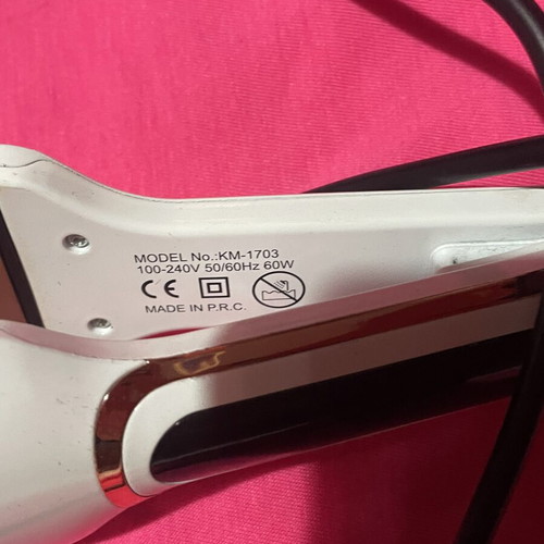 Kemei wide plate hair straightener
