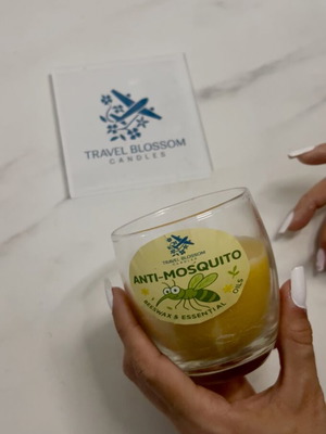 Anti-mosquito candle new with beeswax and essential oils