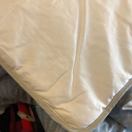 Cotton quilt new, 240×240, soft ciel color