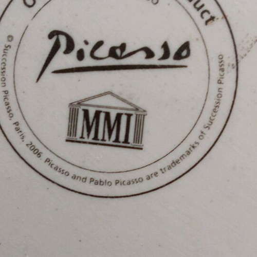 Picasso ashtray used, decorative MMI 2006, rare collectible