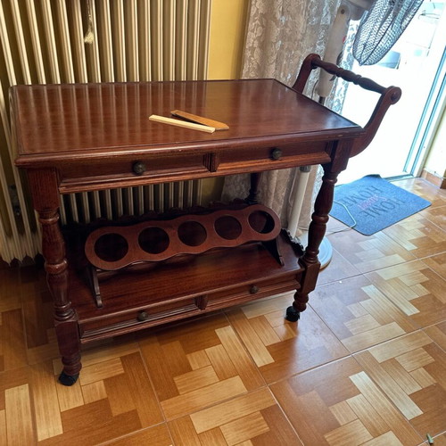 Retro wooden bar used, vintage