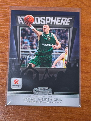 2025-26 Panini Contenders EuroLeague #23 Saras Jasikevicius Atmosphere SP card new