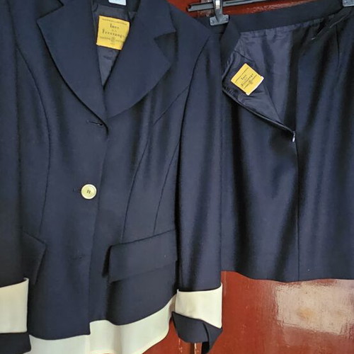 Innes de la Fresange blazer like new, blue, sizes L and XL