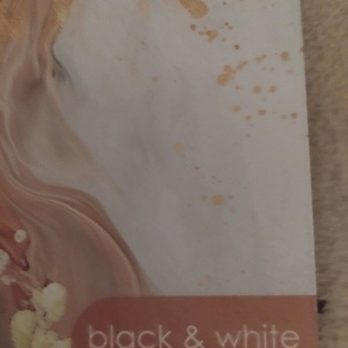 Black and White A4 spiral notebook, 2 subjects, 60 pages, marble design