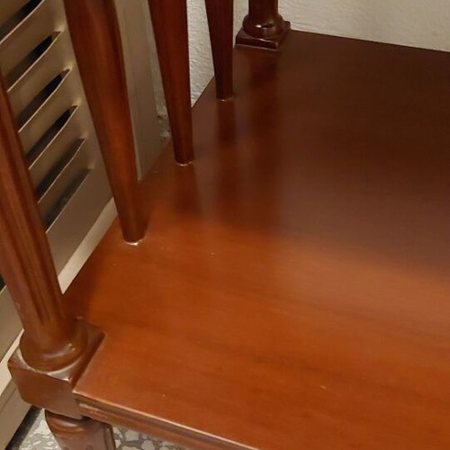 Walnut side table, handmade, 1970