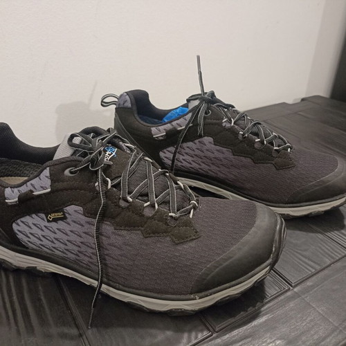 Meindl Activo Sport GTX low hiking shoes, size 45, black/grey