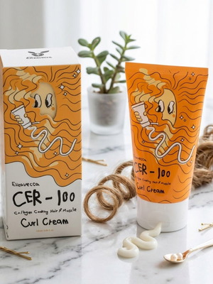Elizavecca CER-100 Collagen Coating Hair Muscle Curl Cream 120ml καινούργιο