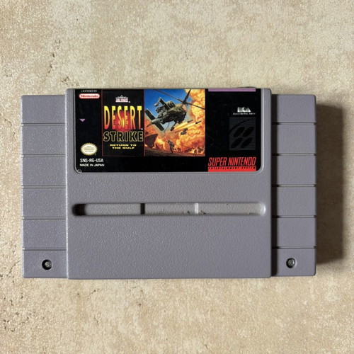 Desert Strike Super Nintendo SNES game, American