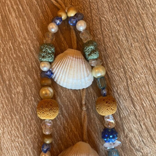 Handmade garland with shells custom made
