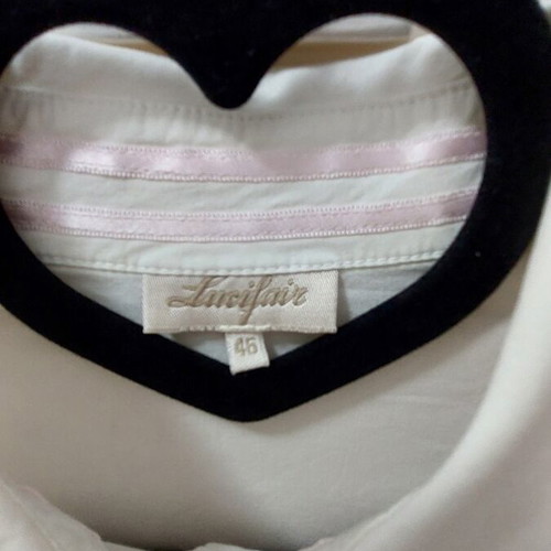 Lucifair women's shirt like new, white with pink details