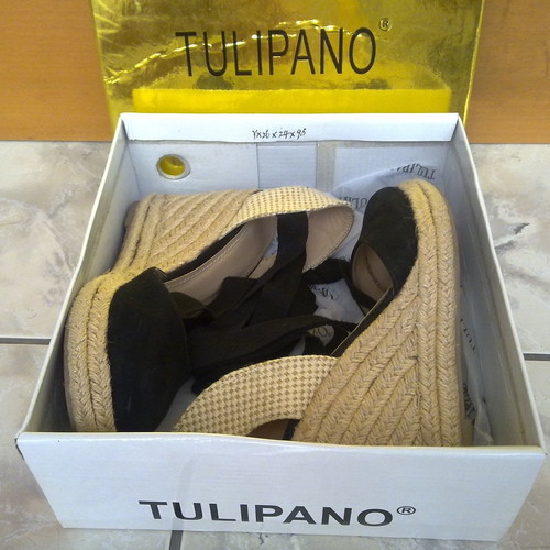 Tulipano women's platform shoes with rope and buckle size 36 like new