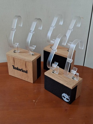 Timberland watch stands like new, set of three, black and beige