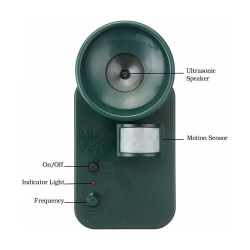 Ultrasonic animal repeller for cats and rodents like new