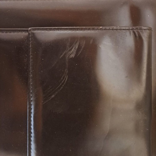 Vintage Aslanis Black Leather Briefcase Marcoderm used