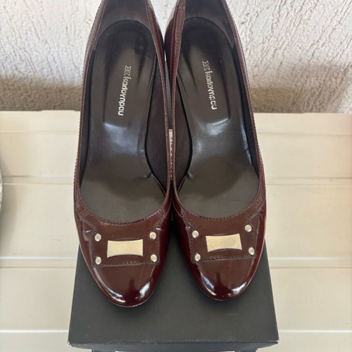 Bordo patent leather Kalogirou pumps like new, size 39, 7cm heel