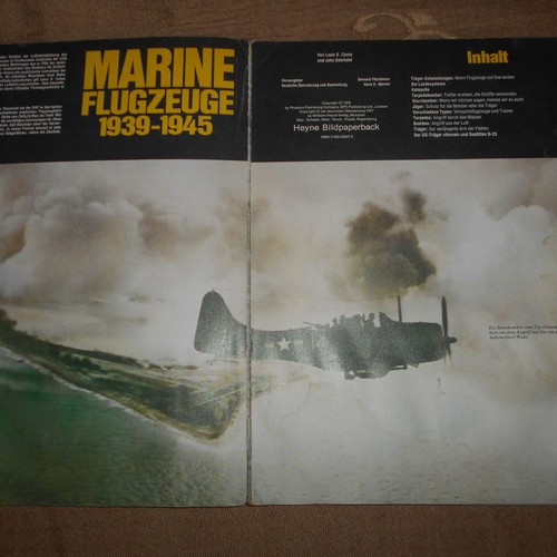 Album of World War II warplanes and aircraft carriers used, German edition 64 pages